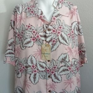 NEW BIG men's Hawaiian silk shirt 3XB